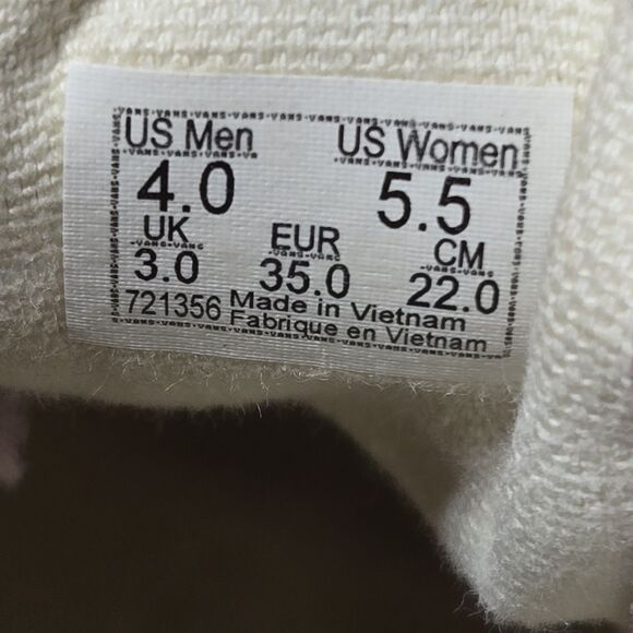 Vans Stackform Women US Size 5.5 Shoes Lilac Oversized Flowers Platform Sneakers - Picture 8 of 10